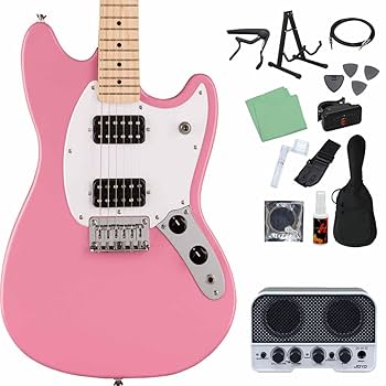 Amazon | Squier by Fender SONIC MUSTANG HH Flash Pink エレキ